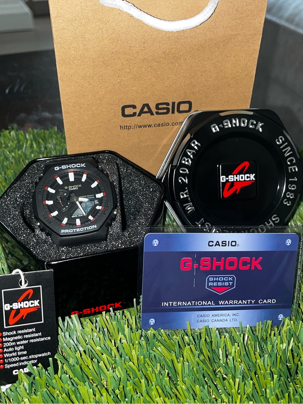 Casio G-Shock Black Watch with Red Accents